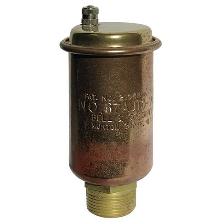 Automatic Air Vent, Brass, 1/8 MNPT