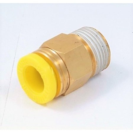 Push To Connect Male Pneumatic Tube Fitting 1/8 X NPT 3/8