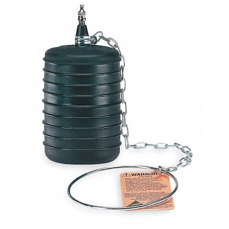 Test Ball Plug,Pneumatic,3/4 to 1-1/4"