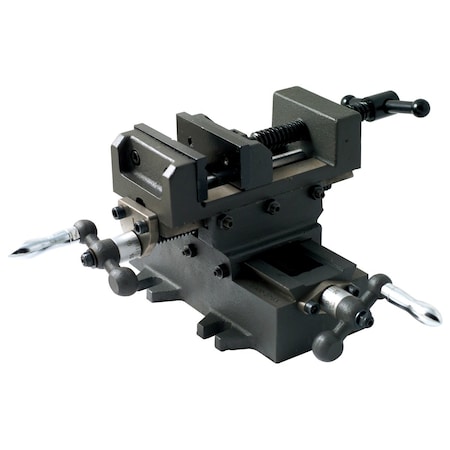 3" Heavy Duty Cross Slide Vise With Metric Dial