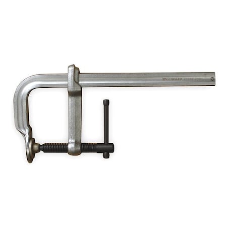 12 in Bar Clamp, Steel Handle and 4 3/4 in Throat Depth