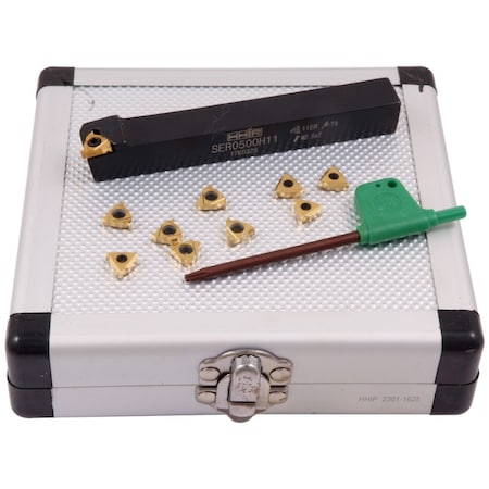 1/2" External Indexable Threading Tool Holder & Insert Kit