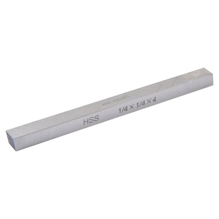 1/4 X 4" High Speed Steel Extra Long Square Tool Bit