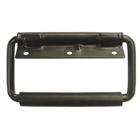 Spring Loaded Fold Pull Handle, Steel, Zinc, Unthr. Holes