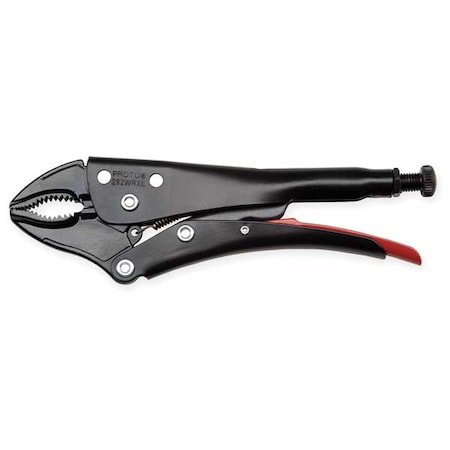 5 1/2 in Screw Bolt w/ Locking Nut Plain Grip Locking Plier