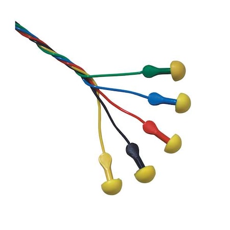 E-A-R EXPRESS Pod Plugs Reusable Foam Ear Plugs, Pod Shape, 25 dB, Yellow, 100 PK