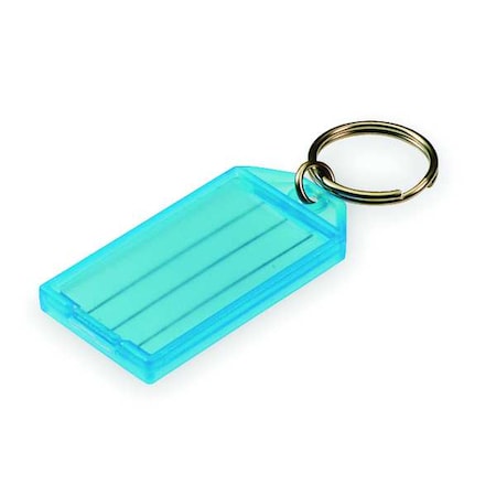Key Tag, Multi-Color, Plastic, Open/Close Flap, 10 PK