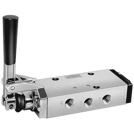Manual Air Control Valve,4-Way,3/8In NPT