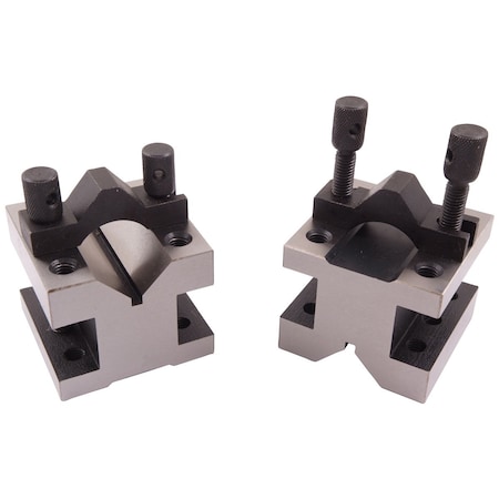 4-1/8 L X 4-1/8 W X 3-1/16 H Precision V-Block & Clamp Set
