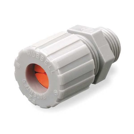 Liquid Tight Connector,3/8 in.,Blue