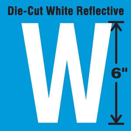 Letter Label, Vinyl, 6 in H, 2-3/4 in W