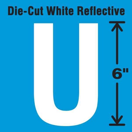 Letter Label, Vinyl, 6 in H, 2-3/4 in W