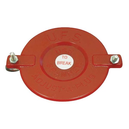Hydrant Cap, 2 1/2 in Compatible Pipe Size, Genderless, Universal Thread Type, Breakable