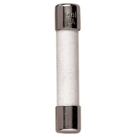 Ceramic Fuse, 12A, 10kA at 125V AC, 750A at 250V AC, 5 PK
