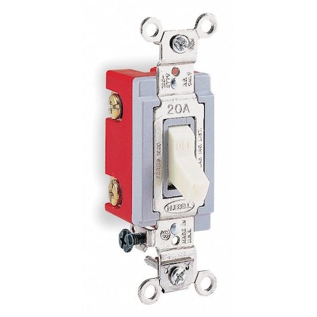 Wall Swtch, 4-Way, 120/277V, 20A, Ivry, Toggl