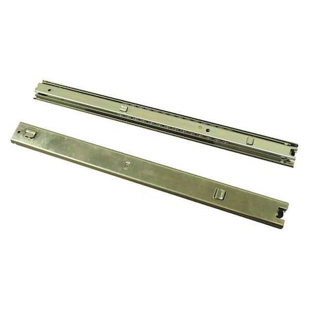 Ball Bearing Drawer Slides, 16 in L Closed, 31 1/2 in L Open, 1 PR