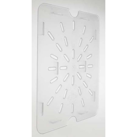 Drain Tray, Polycarbonate, Half, 10-1/4 In