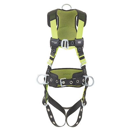 H500 Fall Protection Harness, 2XL, 420 lb, Quick-Connect Chest/ Quick-Connect Leg Straps