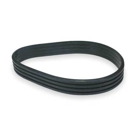 4/B111 Banded V-Belt, 114" Outside Length, 21/32" Top Width, 13/32" Thickness, 4 Ribs