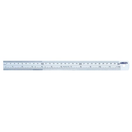 Steel Rule,SS,60" L,Unfinished,1-1/2" W
