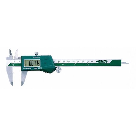 Digital Caliper,SS,0-12"/0-300mm Range