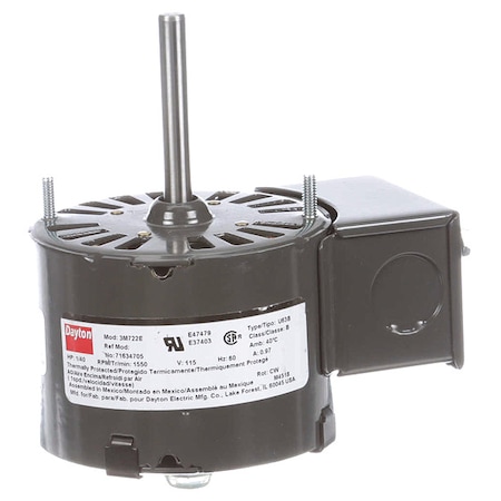 HVAC Motor,1/40 HP,1550 rpm,115V,3.3