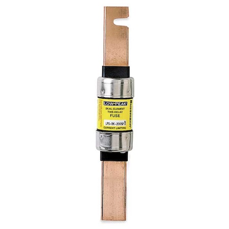 UL Class Fuse, RK1 Class, Time-Delay, 200A, 600V AC, Non-Indicating