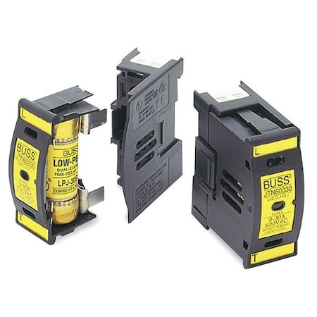 Fuse Holder, J UL Class, 600V AC Volt Rating, 1 Poles, Box Lug
