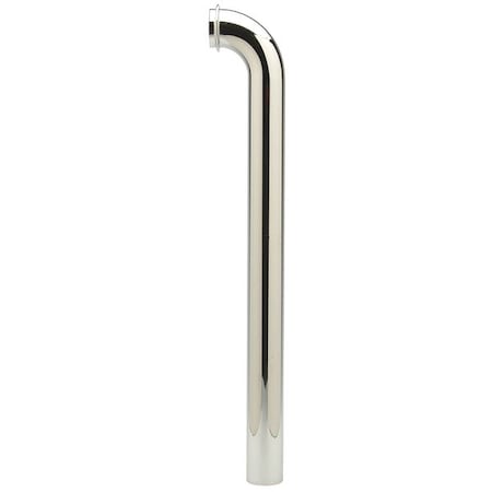 Bend, 1-1/4 in Pipe Dia, 17 ga Brass, 8-1/2 in L, Slip x Slip, Chrome