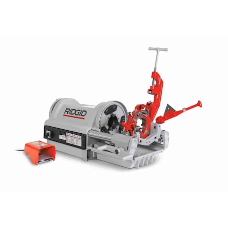 Model 1224 Pipe Threading Machine with Hammer Chuck, 26092, 1/4" - 4" NPT, 120 V