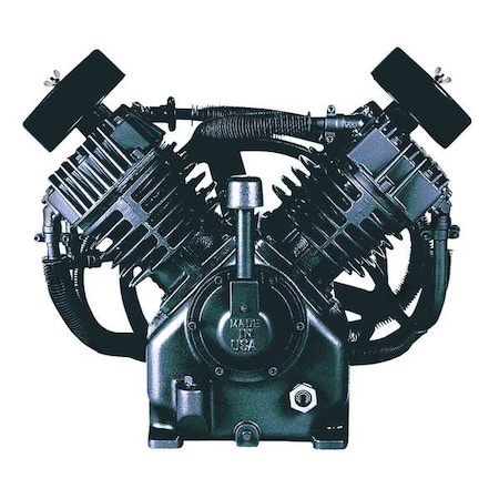 Air Compressor Pump, 10 hp, 2 Stage, 1 gal Oil Capacity, 4 Cylinder