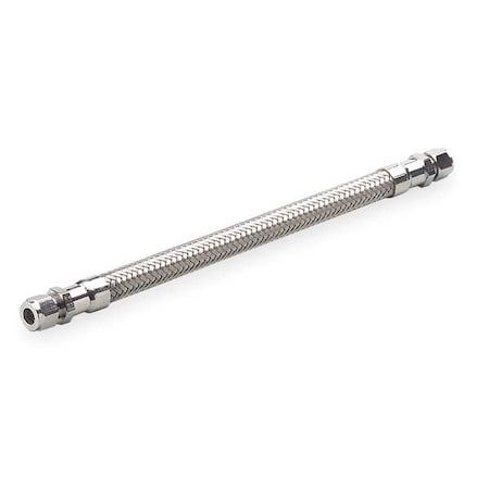 1/2" Dia x 12" L SS Flexible Instrumentation Metal Hose