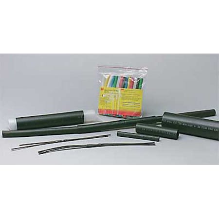 Adhesive Lined Heat Shrink Tube, Thin Wall, 2:1 I.D. Shrink Ratio, 0.19 in I.D. Before Shrinking