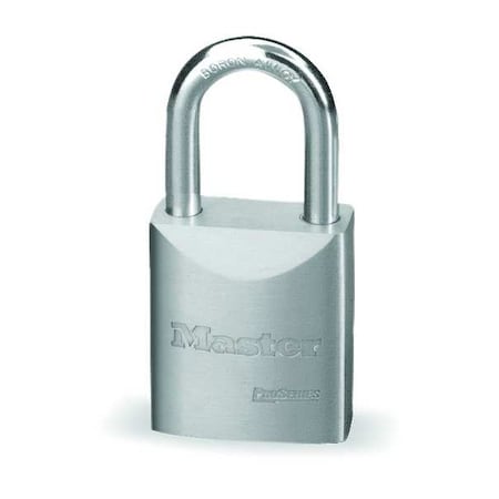 Padlock, Keyed Alike, Long Shackle, Rectangular Steel Body, Boron Shackle, 29/32 in W