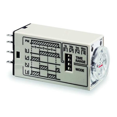 Multifunction Time Delay Relay, Square, Flicker Off Start, Flicker On Start, Interval, On Delay