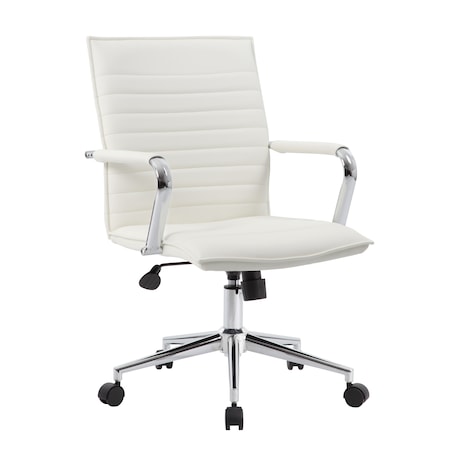White Vinyl Hospitality Chair