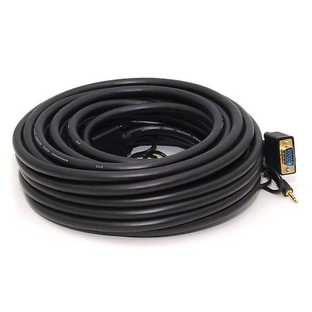 CPU Cord,SVGA/3.5mm Stereo M to M,50ft