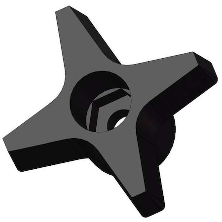 Snap Lock Four Knob, 3/8" Thread Size, 2-1/2" Dia.