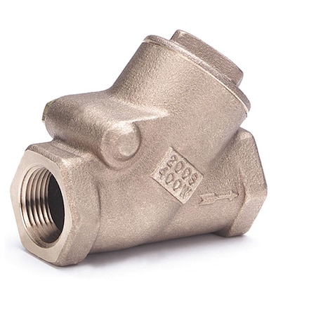 2-1/2" FNPT Bronze Swing Y Check Valve