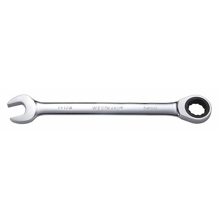 Ratcheting Wrench, Combination, SAE, 1-1/4