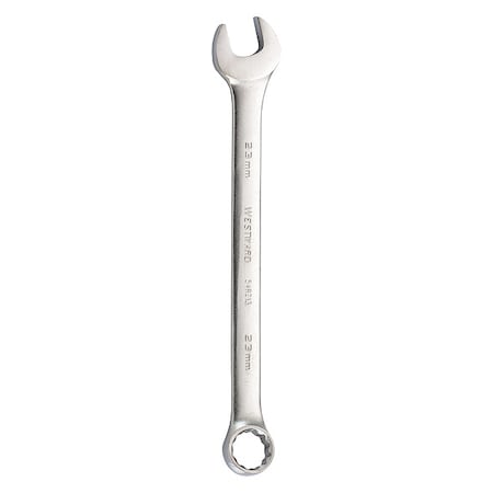 Combination Wrench,23mm,Metric,Satin