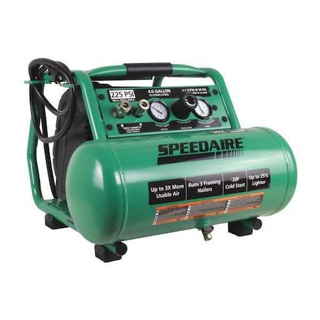 Portable Air Compressor,Oil Free,1.70 HP
