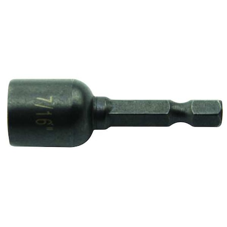 Nutsetter, 7/16", Steel, 1-7/8 in. L, PK3