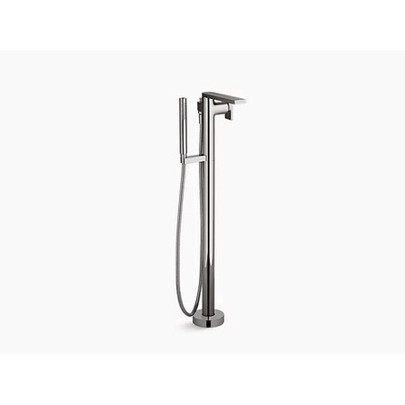 Bath Filler Trim, Vibrant Titanium, Floor