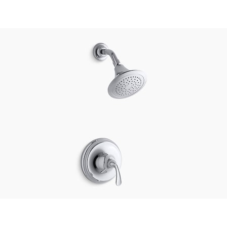 Forte(R) Sculpted Rite-Temp(R) Shower Valve Trim With 2.5 Gpm Showerhead