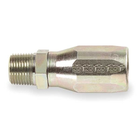 Hose Fitting, hyd, NPT, Straight, 3/8-18