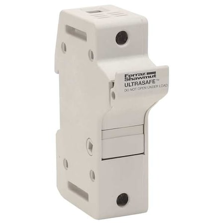 Finger Safe Fuse Block, J UL Class, 600V AC/DC Volt Rating, 1 Poles, Pressure Plate