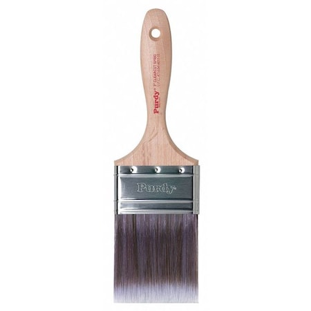 3" Flat Sash Firm, Nylon/Polyester Bristle, Paint Brush, Hardwood Handle