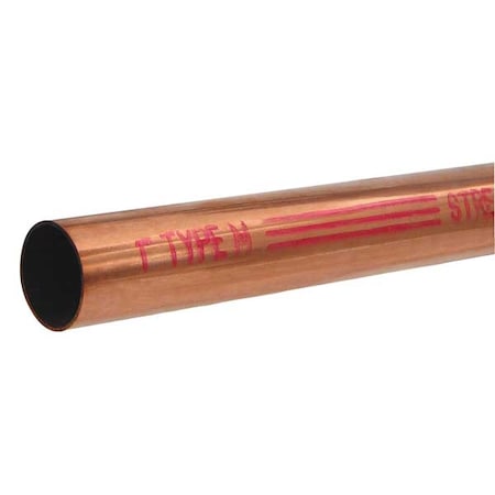 Straight Tubing, 5/8 in Outside Dia, 2 ft Length, M