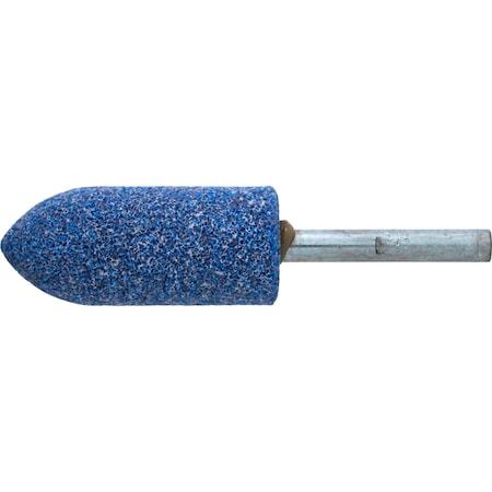 A11 Vitrified Mounted Point 1/4" Shank - Ceramic oxide 46 Grit TOUGH